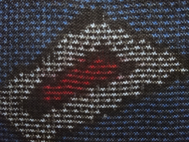 JAPANESE KIMONO / ANTIQUE KIMONO / SILK / DORO OSHIMA TSUMUGI (5 maruki) / WOVEN ABSTRACT PATTERN